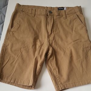 Volcom Men's Khaki Flat Front Shorts